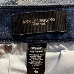 Express Jeans ankle legging High Rise size 4R